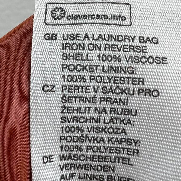 & Other Stories Satin Printed Straight Leg Collar Jumpsuit in Diamond Dot US 6 - Picture 8 of 10